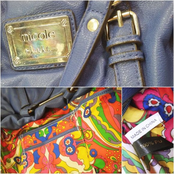 Bundle Lot of 2 Nicole Miller Collection TopCarry Handbag Crossbody Wallet Purse - Picture 6 of 11